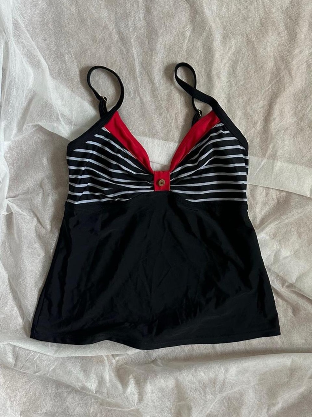 Striped tankini top